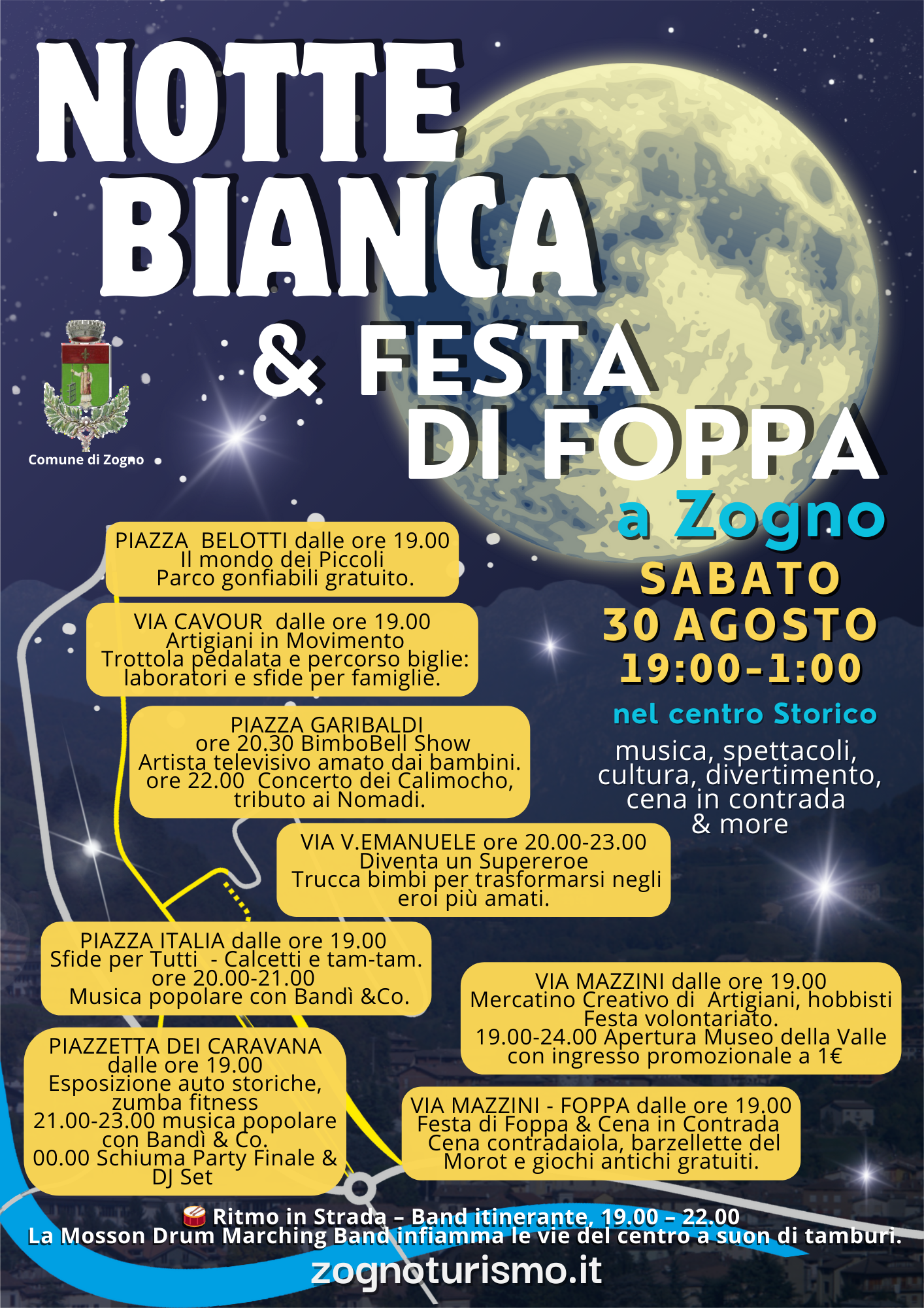 Programma notte bianca & festa di foppa